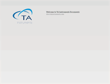 Tablet Screenshot of docs.tainstruments.com